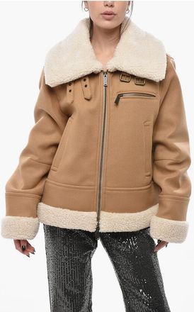 Dsquared2 Eco-Shearling Jacket with Front Zip size 38