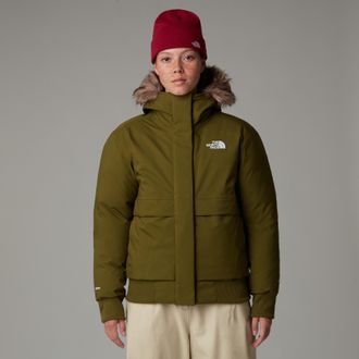 The North Face Womens Arctic Bomber Jacket - Olive - Size X-Small