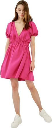 Silvian Heach Rosa Wheel Skirt Jurk - Dames - Jurken - Roze - Maat: 2XS Poliester