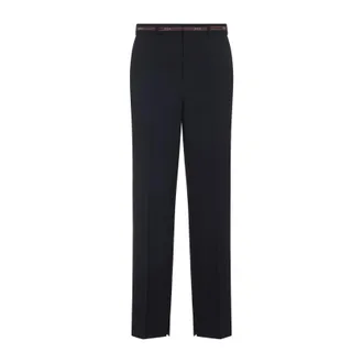 Gucci Blue Wool Pants-Uomo