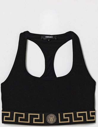 Versace Bralette Greca Versace in cotone stretch