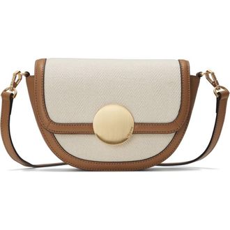 Oryany Lottie Canvas & Leather Crossbody Bag in Sand Brown at Nordstrom Rack