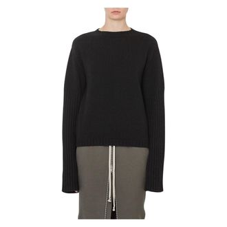Rick Owens Truien & Vesten, Dames, Zwart, S, Zwarte Cape met Capuchon