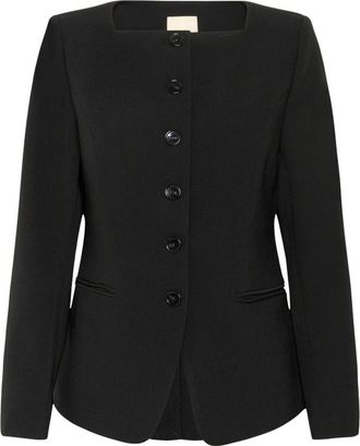 Soaked In Luxury Shirley Blazer - Dames - Jassen - Zwart - Maat: M Leer