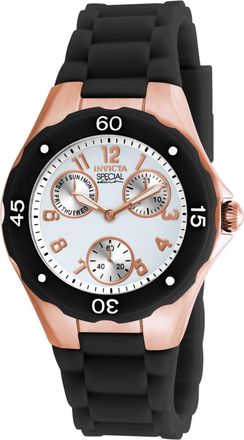 Invicta Angel 18799 Dames Horloge - Quartz Uurwerk - Roestvrij Staal met witte Wijzerplaat - 38mm