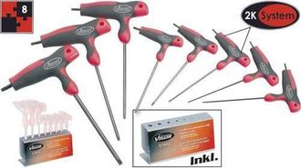 Vigor Llaves Torx Acodadas Gris Juego 8 Piezas