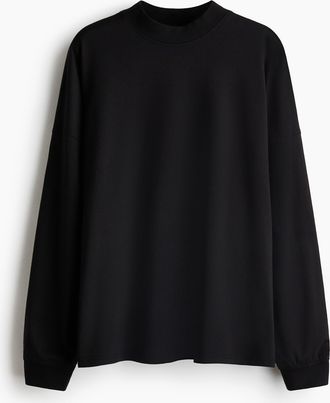 H&M Shirt mit Rundausschnitt - Schwarz