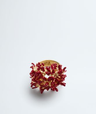 Bottega Veneta Anello Sea Coral - Rosso - Donna - 11