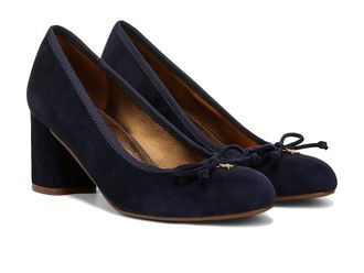 Naturalizer Sienna High Womens Heels Midnight Blue Suede : 8.5 M (B), Leather