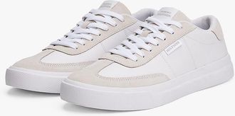 Tommy Hilfiger Mens Contrast Suede Sneaker - White - US 11.5 / EU 45