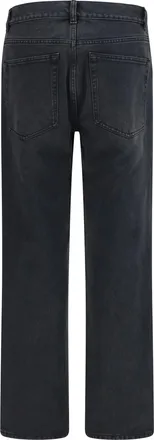 The Row Womens Fargo Jeans Washed Black Cotton