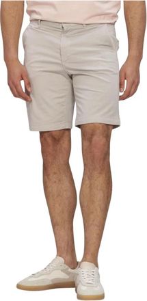 HUGO BOSS Heren, Korte broeken, Beige, Maat: W35 Katoen