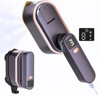 OEM Esta Plancha Port&aacute;til 2 En 1 Cuenta Con Una Pantalla Lcd, Una Potente Funci&oacute;n De Vapor, Un Dep&oacute;sito De Agua De 150 Ml Y 3 Niveles De Intensidad De Vap