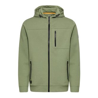 Camel Active Zip-through Sweatshirt - Heren - Vesten met rits - Groen - 5XL - Katoen - Hoodies & sweatvesten