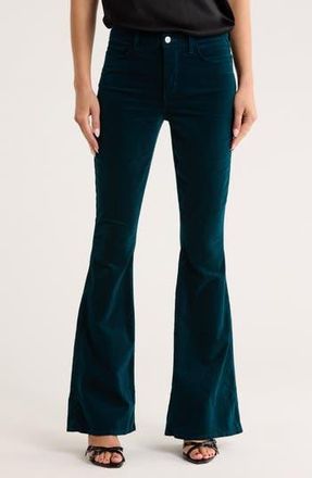 L'agence Marty High Rise Flare Leg Jeans in Rich Teal at Nordstrom Rack, Size 23