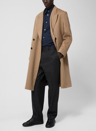 &Eacute;cole de Pens&eacute;e Mens Banker stripes pleated pant