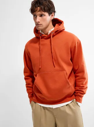 Le 31 Mens Brushed-underside hoodie