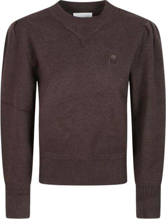 Isabel Marant Trui met ronde hals - Dames - Truien - Bruin - Maat: 2XS