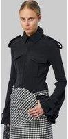 Jean Paul Gaultier Military Shirt Woman Fit With Trench Details