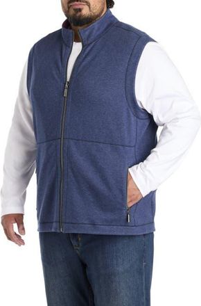 Tommy Bahama Big & Tall Flip Coast Reversible Vest in Dk Cobalt Heather at Nordstrom, Size 5X Big