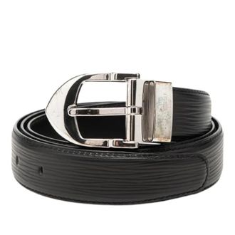 Louis Vuitton Pre-owned Belts, female, Black, Size: ONE SIZE Pre-owned Epi Leather Belt