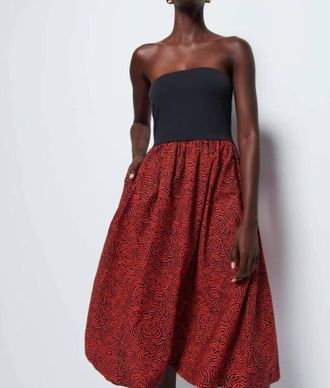 Nation Ltd Gabbriette Dress In Abstract Swirl