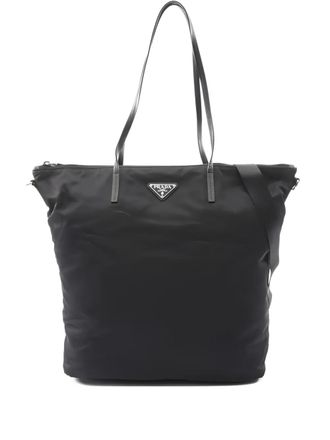 Prada 2010s zip-fastening tote bag - Black