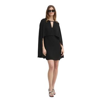 Karl Lagerfeld Kleedjes, Dames, Zwart, S, Mini Straight Dress