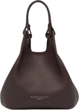 Gianni Chiarini Dua - Dames - Handtassen - Bruin - ONE Size - Leer - Tassen