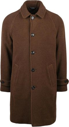 Circolo 1901 Jassen, Heren, Bruin, XL, Wol, Cappotto