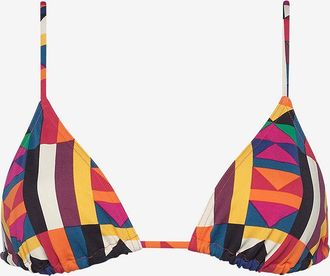 Eres Triangel-Bikinioberteil mit Geoprint Space