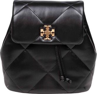Tory Burch Mini Kira Diamond backpack in black leather
