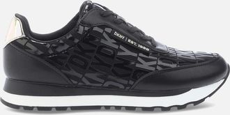 DKNY Womens Jahari Lace Up Trainers - Black - Size: 4.5