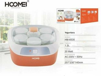 Trade Shop Trade Shop - Yogurtiera Elettrica 6 Vasetti Macchina Yogurt Frutta Dolci Gelato Hoomei Hm6530