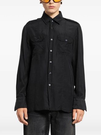 Tom Ford flap-pocket shirt - Black