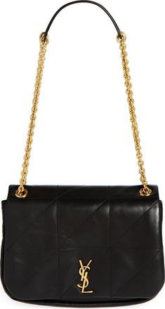 Saint Laurent Small Jamie 4.3 Patchwork Leather Shoulder Bag in Nero at Nordstrom