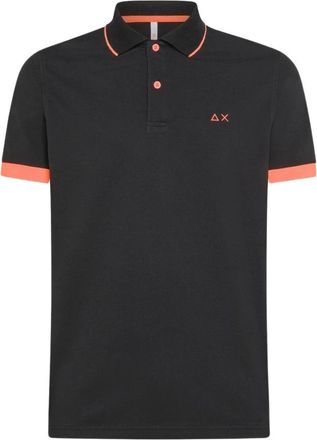 Sun 68 Polo Shirts, male, Black, Size: XL Classic Polo Shirt