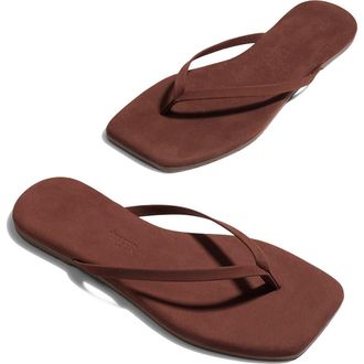 Tkees Lily Square Toe Flip Flop in Bourbon at Nordstrom, Size 11