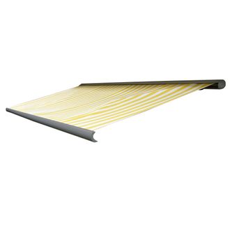 Hhg Nunca Usado] Funda De Recambio Para Toldo T123, Cofre Completo Funda De Recambio Protecci&oacute;n Solar 4,5x3m, Acr&iacute;lico Amarillo-blanco