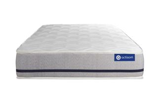 Actisom Colch&oacute;n blanco con l&aacute;tex y espuma viscoel&aacute;stica 120 x 190