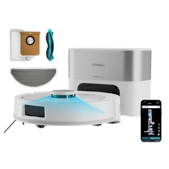Cecotec Cecotec Robot Aspirador Y Friegasuelos Con Base Autovaciado Conga Y60 Pearl. Navegaci&oacute;n L&aacute;ser, 13000pa, Autonom&iacute;a 200mins