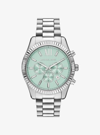 Michael Kors Oversized Lexington Silver-Tone Watch