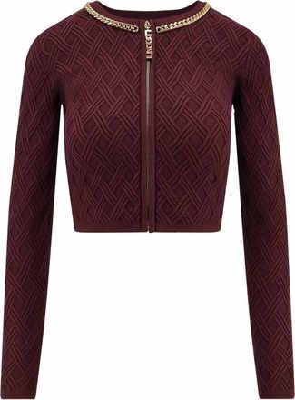 Elisabetta Franchi Cardigan In Misto Viscosa