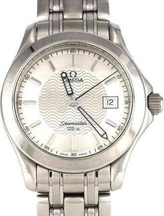 Omega Pre-owned Watches, female, Gray, Size: ONE SIZE Pre-owned Seamaster 120 Stainless Steel Watch