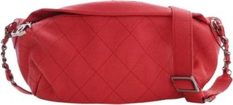 Chanel Pre-owned Belt Bag - Dames - Vintage Schoudertas - Rood - ONE Size - Leer - Vintage