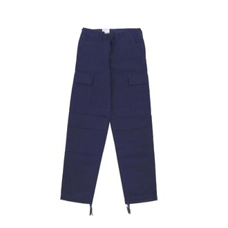 Carhartt Work in Progress Carhartt Wip, Straight Trousers, male, Blue, Size: W31 L32 Regular Cargo Pants