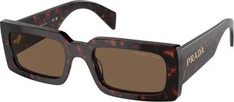 Prada PR A07SF Asian Fit Polarized 16N5Y1 Womens Sunglasses Tortoiseshell Size 54