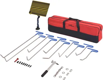 vidaXL Set Reparaci&oacute;n De Abolladuras Sin Pintura Acero Inox 28 Piezas Vidaxl