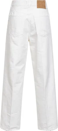 Haikure Womens Jeans Betty Cropped Off-White Cotton