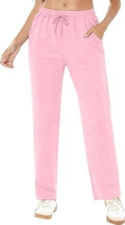 Generic Joggers for Women UK Tracksuit Bottoms Elasticated Waist Ladies Jogging Bottoms Wide Leg Cargo Joggers with Pockets Fleece Lined Sweatpants Casual Win